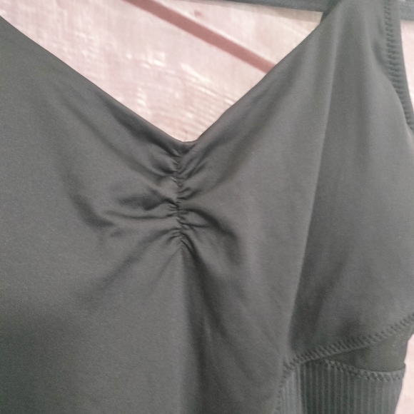 Dance Leotard DanzNMotion Sz Large Ballet Tap Lace Open X Back Ribbed - Picture 7 of 10